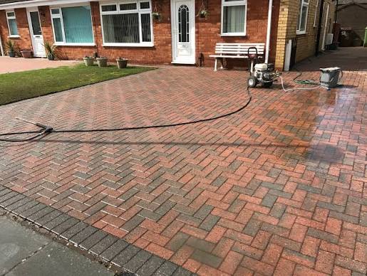 Block paving cleaning Leicester